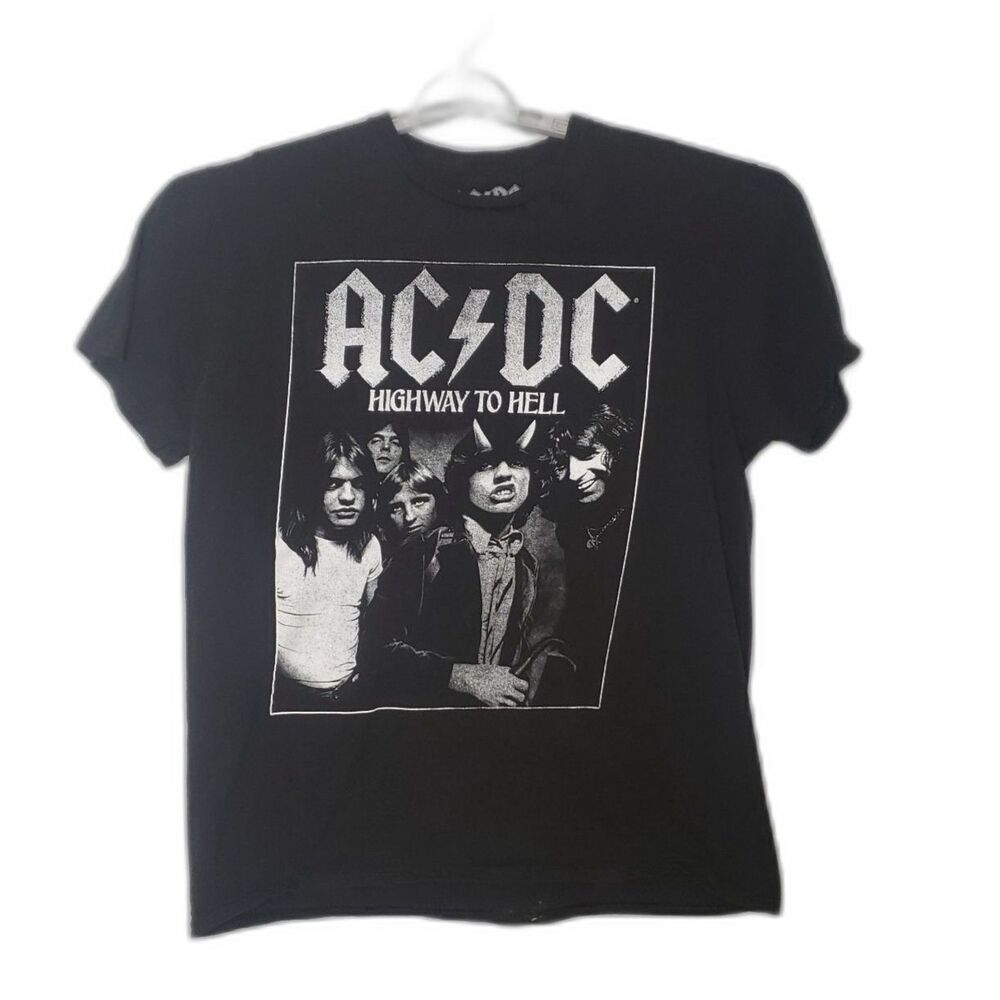 AC/DC Highway To Hell Black T Shirt Mens Size Large